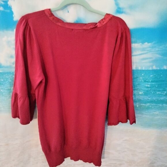 NWT: Style & co.  red sweater. - Picture 3 of 6